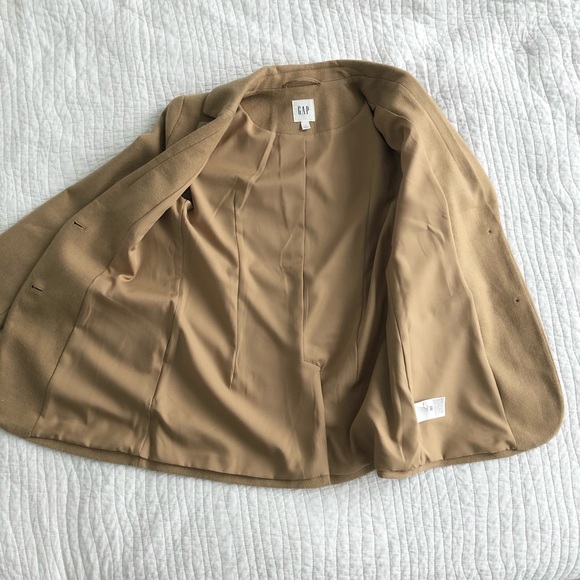 Gap Beige/Tan Wool Blazer Jacket - Picture 6 of 10